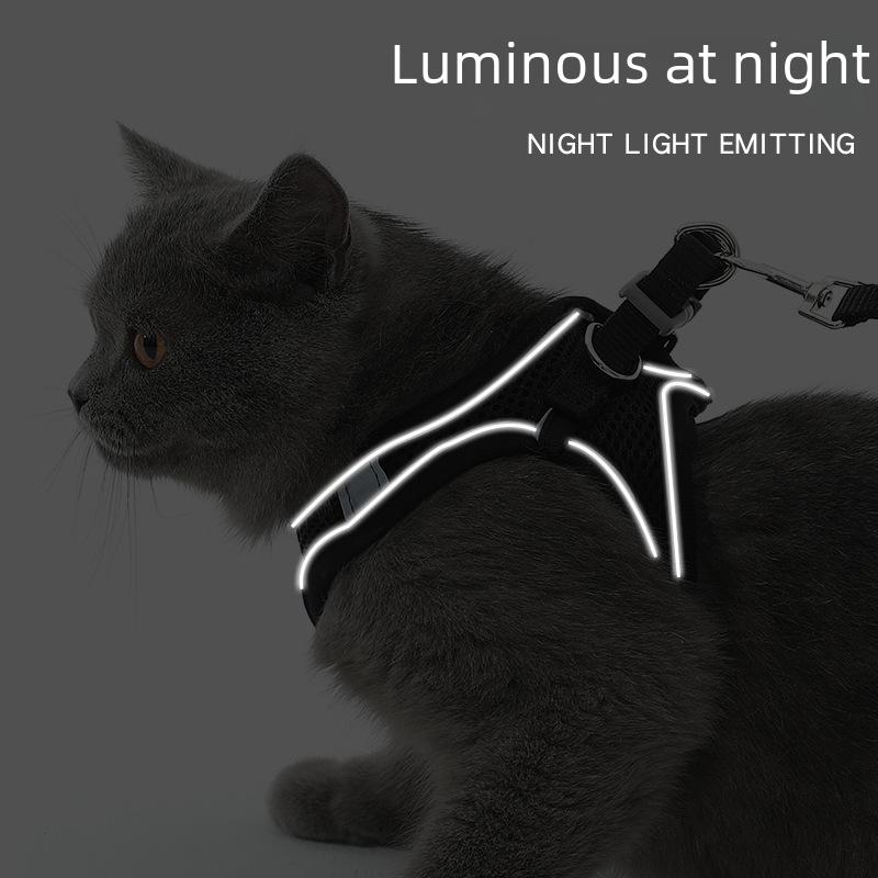Outdoor Anti-Escape Vest-Style Harness for Cats and Dogs