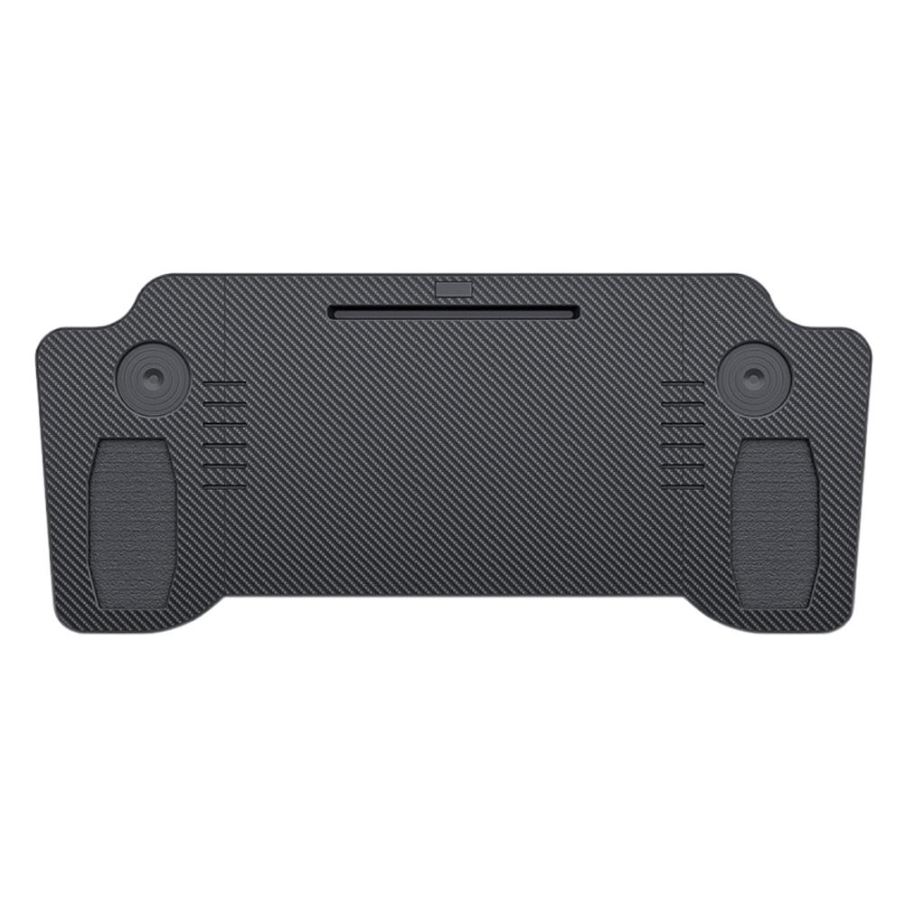 Foldable Car Laptop Desk Fiber Texture Car Food Drinks Tray Table Car Holder Automotive Interior Accessories For Tesla Model3/Y