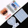 1PC Love Heart Square Photo Jewelry Making Mold Silicone Mould Frame Epoxy Mold for DIY Craft Resin Decorative Craft