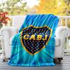 CABJ Flannel Blanket Soft All-Season Throw, Design for Camping, Car Travel, Hiking Sofa, Bed, Office Perfect Gift for Parties