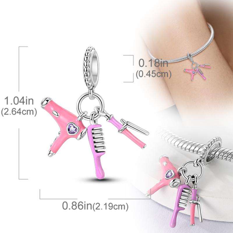 New Original Copper Charms Beads Pendants For Original Bracelet Necklaces Charm Women Diy Jewelry Gifts