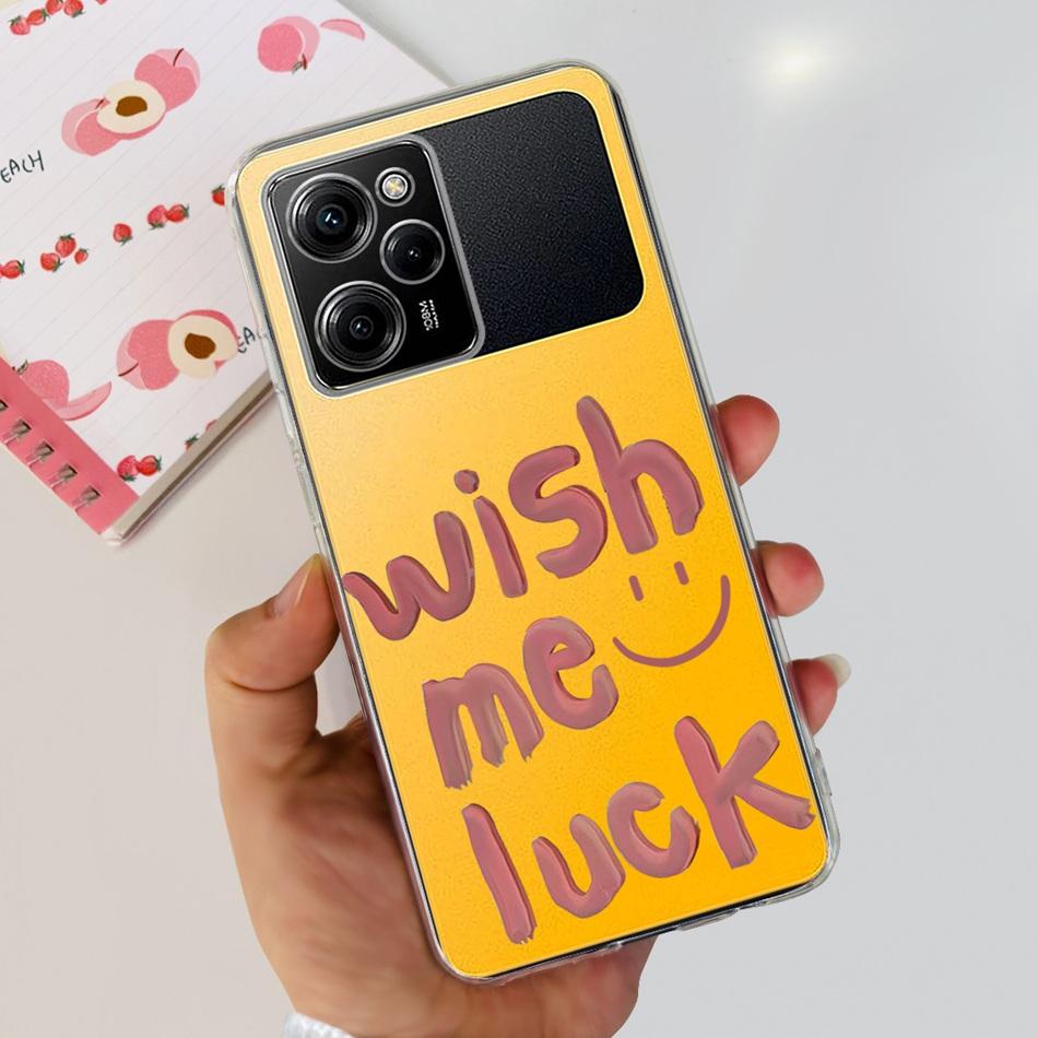 For Xiaomi Poco X5 Pro Case Poco X5 5G Elegant Printing Soft Silicone TPU Phone Back Cover For POCO X5Pro PocoX5