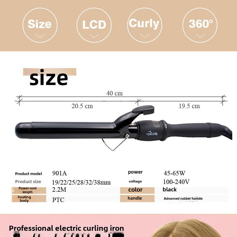 38mm Keramik Lockeneisen für Barbershops und Friseursalons