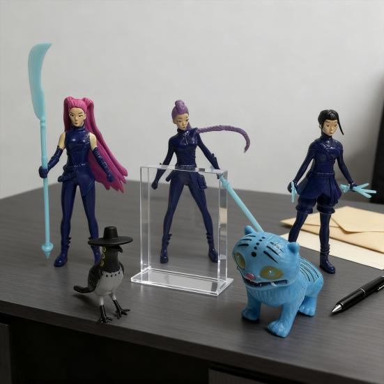 5/6/8Pcs Kpop Hunter Figure Cake Topper Animated Movie Inspired Cartoon Character Figurine Statue Collectible Model Home Office Desktop Decoration