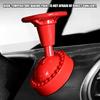 Metal 3D Steering Wheel Pattern Push Start Button Cover For Cars With 3 Color Option Universal Fit Easy Installation