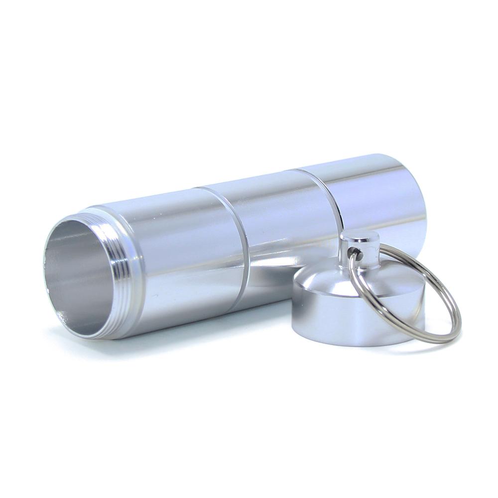 4 Compartments 1 Day Precision Aluminum Pill Case Holder Medicine Box Capsule Container Key Chain Travel Pill Organizer Keyring