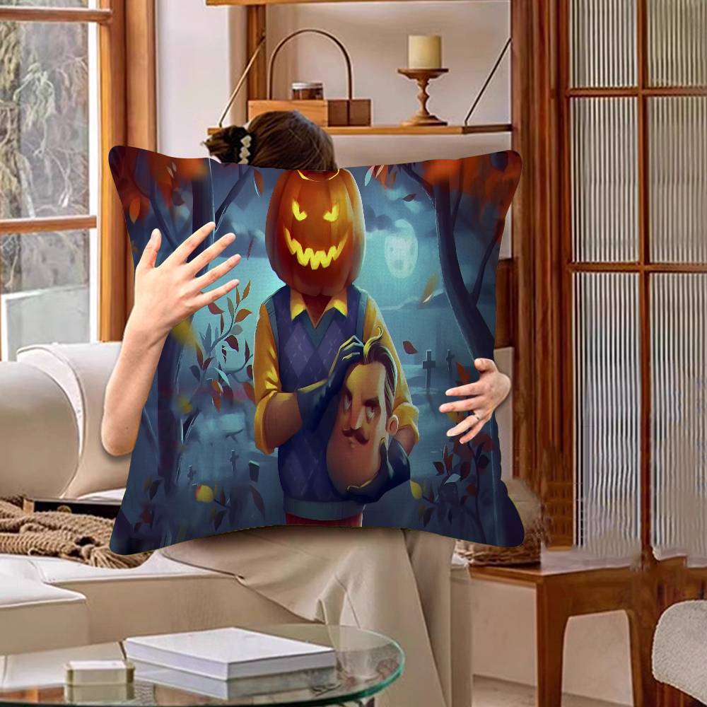Spiel Hello Neighbor 2 Kissen Anime Kissen Sofa Bett Kopfkissenbezug Kissenbezug 45x45 cm Mode