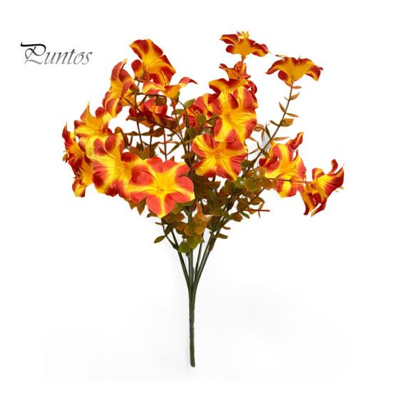 Künstliche Blumen zur Dekoration, Künstlicher Prunkwinde Blumenstrauß, Realistisches Plastik Blumenarrangement Sträuße Innendekoration Home Office Dekor,