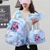 3Pcs/set Anime K-Pop Demon Hunters Printed Backpack Handbag Pencil Case for Teenager Student Bookbag Schoolbag Women Large Capacity Waterproof Bag
