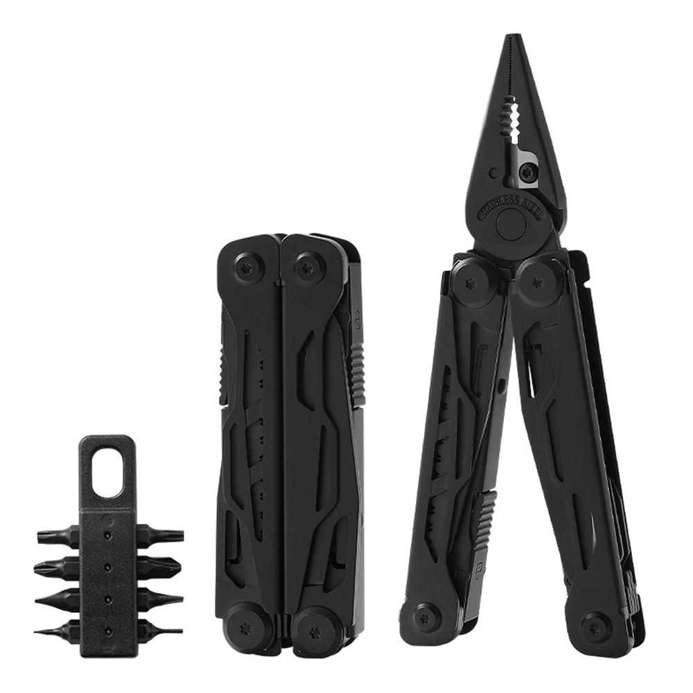 

Маленький многоцелевой нож, компактный, все в одном, многофункциональный инструмент с карманным зажимом, для повседневного использования, походов, кемпинга, выживания, плоскогубцы чёрный