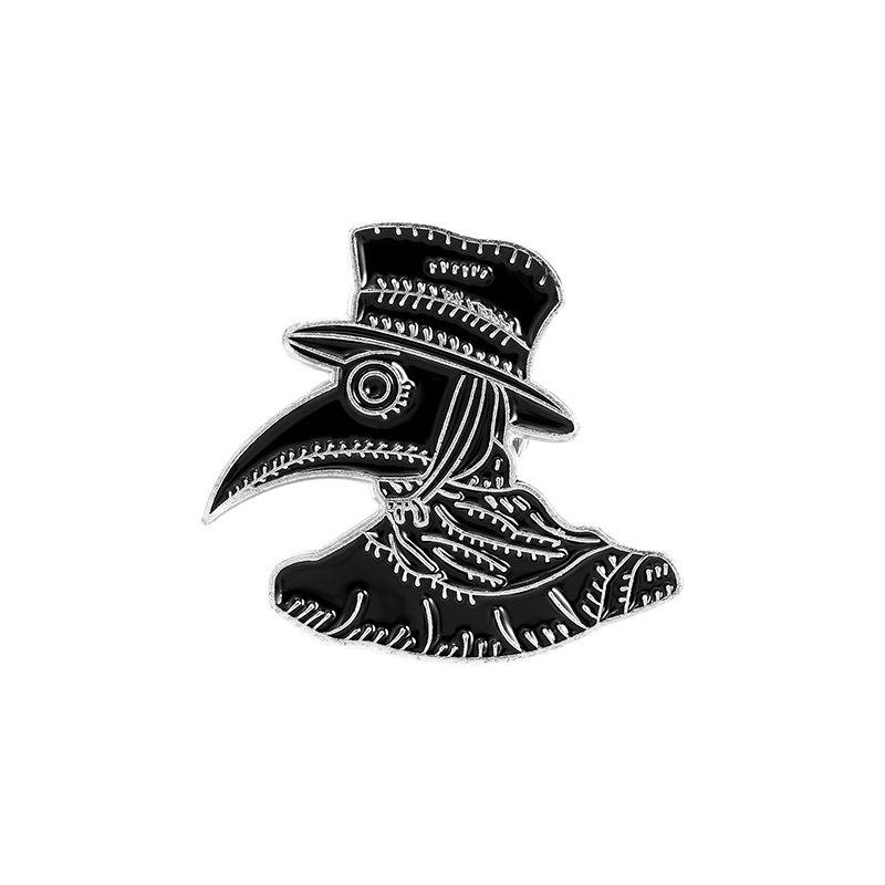 Crow Black Stylish Brooch Alloy Material Ideal For Fashionable Commuters Uses Various
