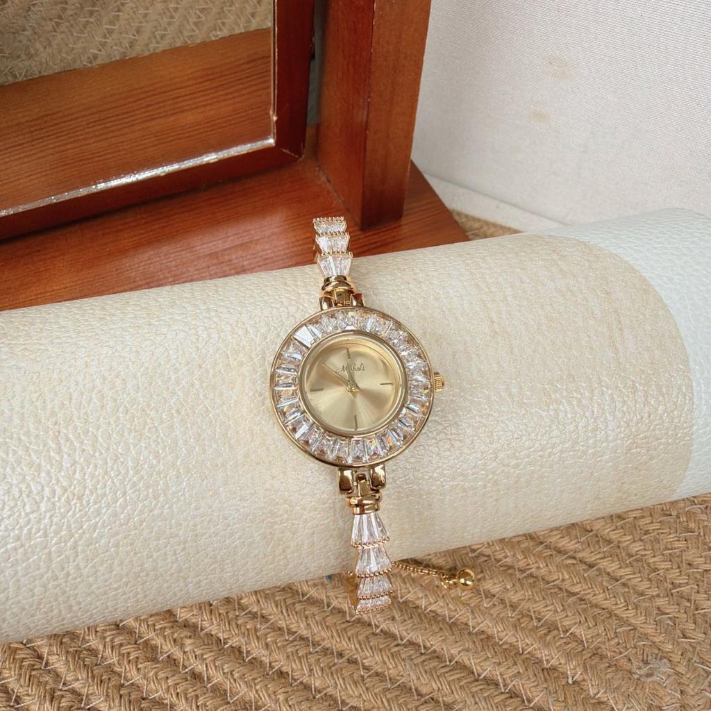 Pull-Out Bracelet Women'S Watch Niche Light Luxury Women'S Watch Full Of Exquisite Diamonds