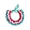 Red Bowknot Christmas Pet Neckwear Yarn Pet Holiday Bib Xmas Puppy Outfit Cat Santa Hat  New Year