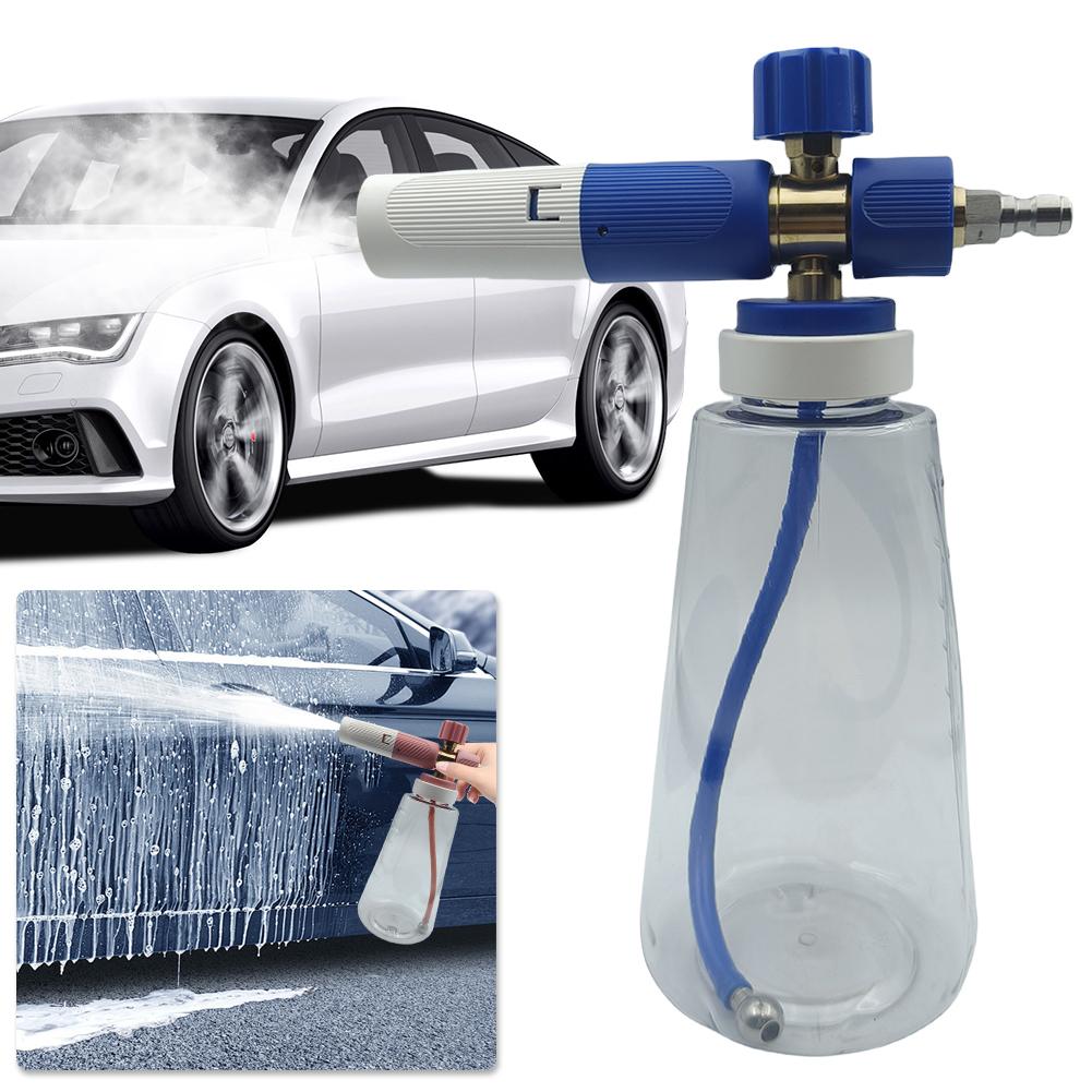 1L Car Foam Water Gun 1/4 Quick Connect Air Pressure Foam Sprayer Adjustable High Pressure Washer Gun for Car Washing