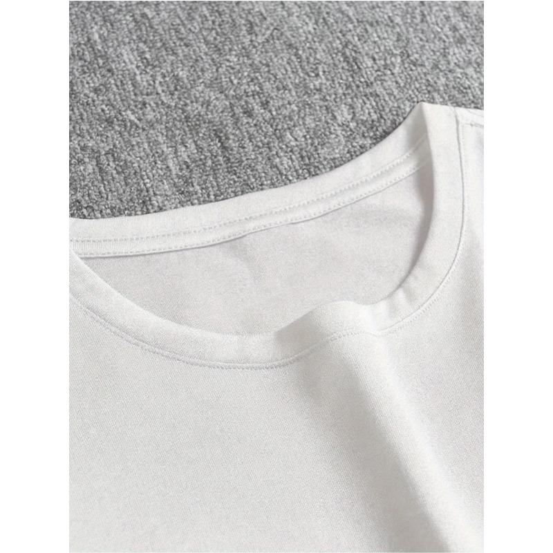 Girls Crewneck Summer Tee, Angel Lucky Number 67 All Year Lucky Double Side Print