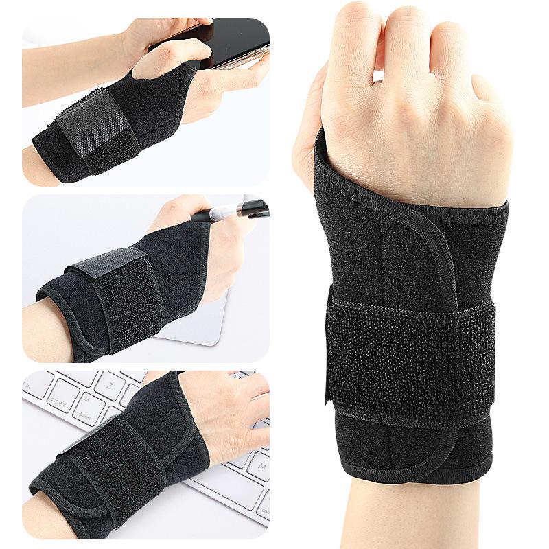 Set of Thumb Pressurized Wrist Guards Adjustable Straps Fixed Sports Wrist Guards Band Fitness Sports Protective Gear Palm Protection