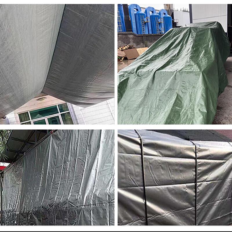 Churong Military Green Silver Heavy-Duty Outdoor Tarpaulin