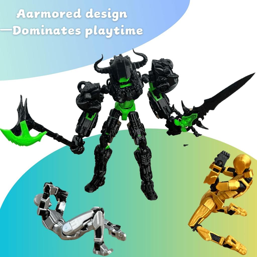 Titan 13 Action Figure,Assembly Completed 3D Printed T13 Multi-Jointed Movable Robot with Full Articulation Lucky13 Nova13 Dummy