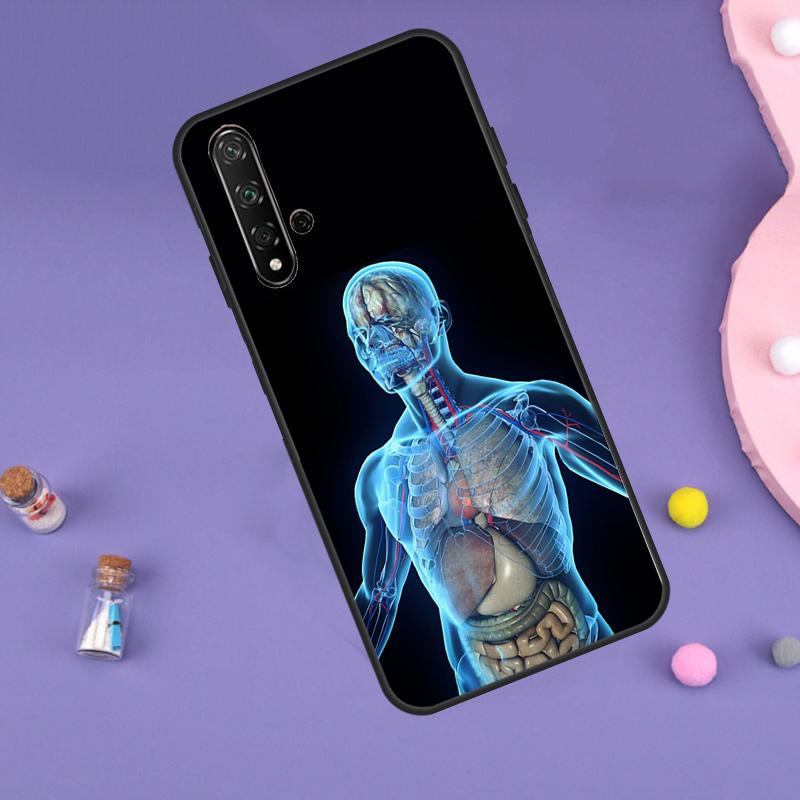 Human Anatomy For Huawei Nova 10 9 SE 3i 7i 8i 11i 12i Y60 Y61 Y70 Y72 Y73 Y90 Y91 P20 P30 P40 Lite Case