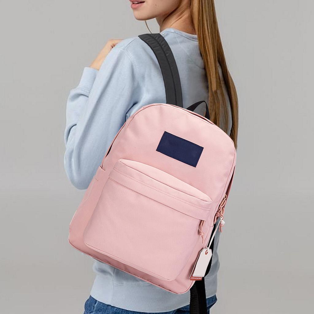 Backpack Large Capacity School Bag Backpack Computer Bag Male And Female Students  Solid Color Campus Travel Waterproof