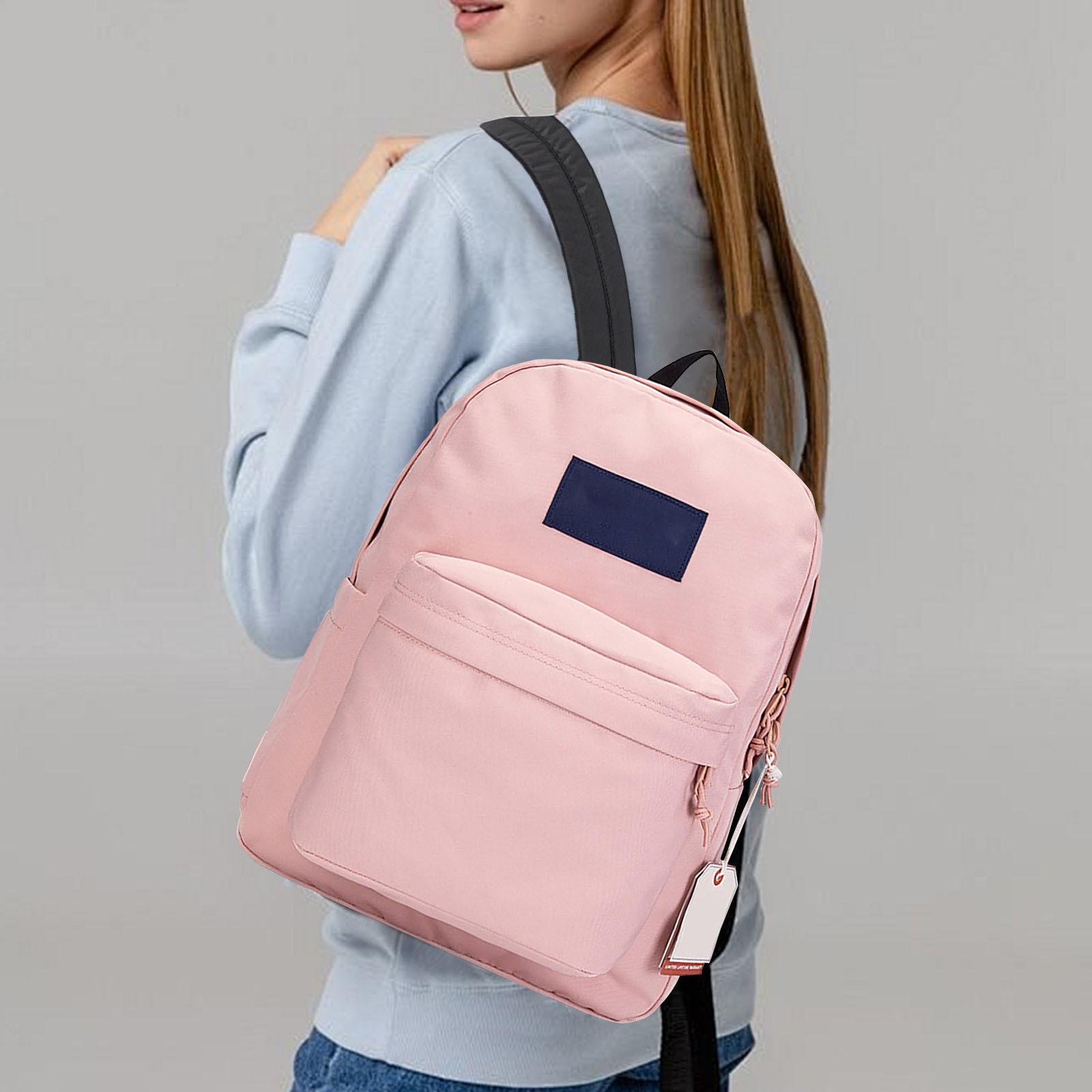 

Рюкзак Большой Вместимости Школьный Рюкзак Рюкзак для Компьютера Студенты Мужчины и Женщины Однотонный Кампус Путешествия Водонепроницаемый One Size