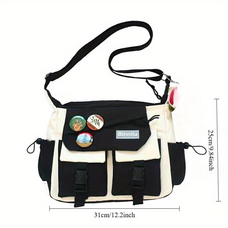 Men Crossbody Bags for Women Messenger Bag Book Bags Youth Canvas Handbags Shoulder Bag