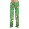 Women  Winter Print Pants Full Length Long Trousers Sports Pants