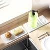 2 Piece Non Slip Diatom Mud Bathroom Tray Molds Resistant Moisture Wicking Tray  Soap