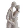 Modern Abstract Couple with Dog Resin Figurine, Romantic Man and Woman Statue Sculpture, Home Decor for Living Room Bedroom Office