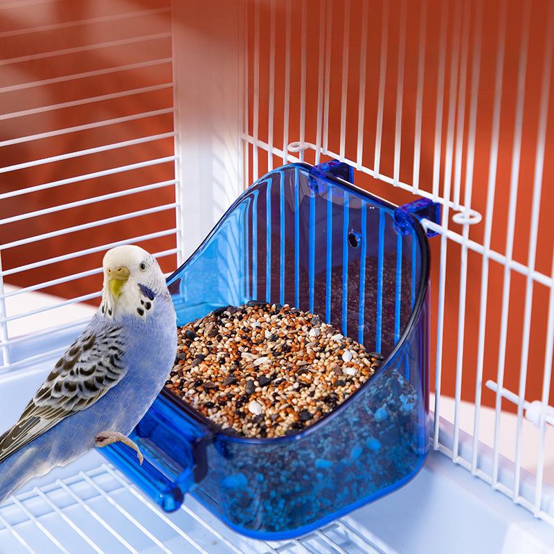 Transparenter Mehrzweck-Futternapf und Badebecken für Vögel und kleine Haustiere