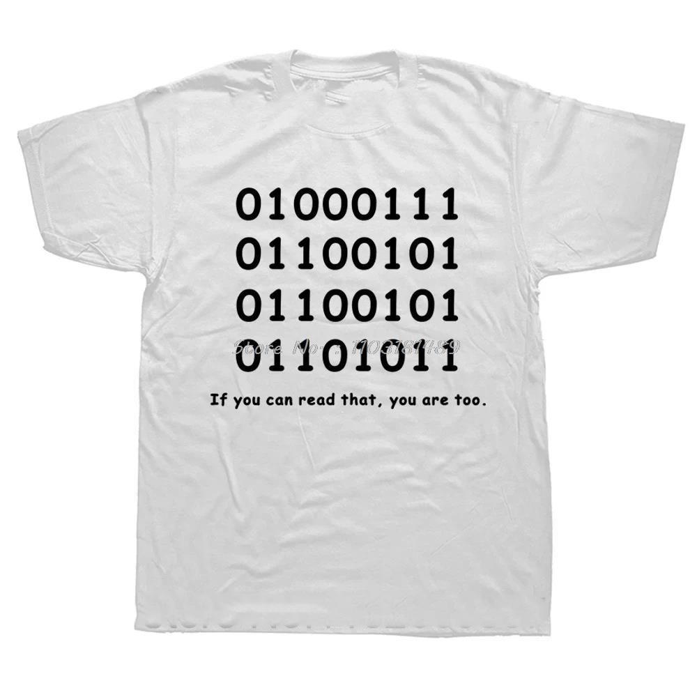 There Are 10 Kinds of People Those Who Understand Binary T Shirts Men Funny Programmer Cotton Tops Tees Fitness Unisex T-shirt