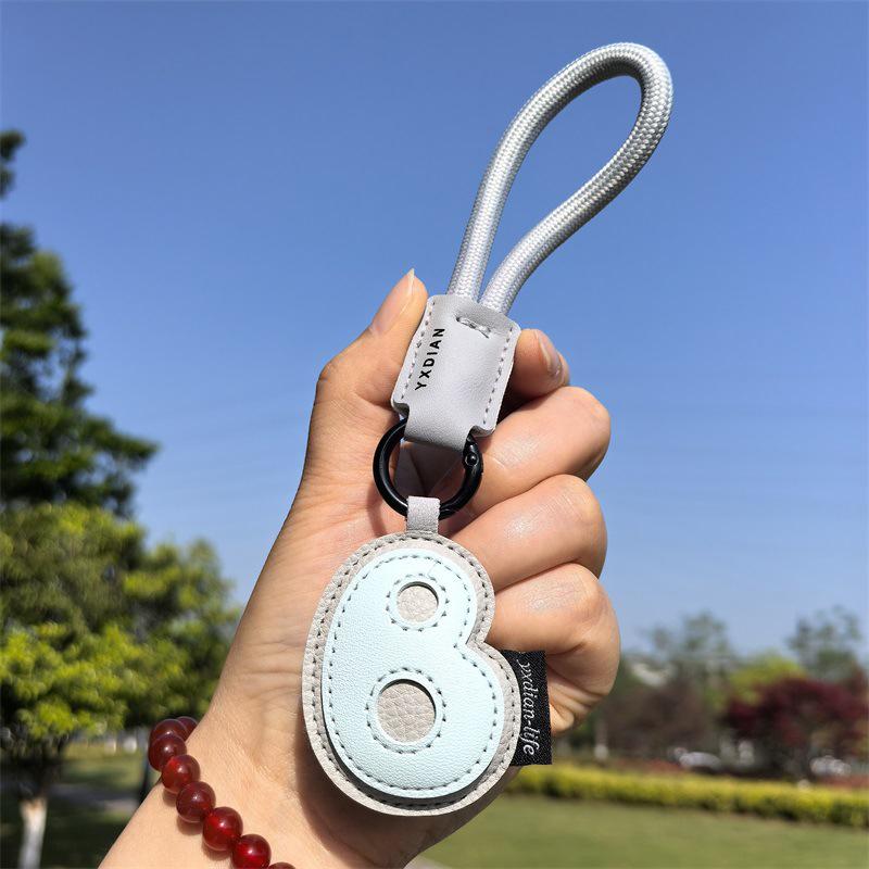 1PC Anniversary Gifts Lucky Letters Creative Alphabet Keychain Minimalist Wedding Favors Trendy For Couples Engraved 18CM