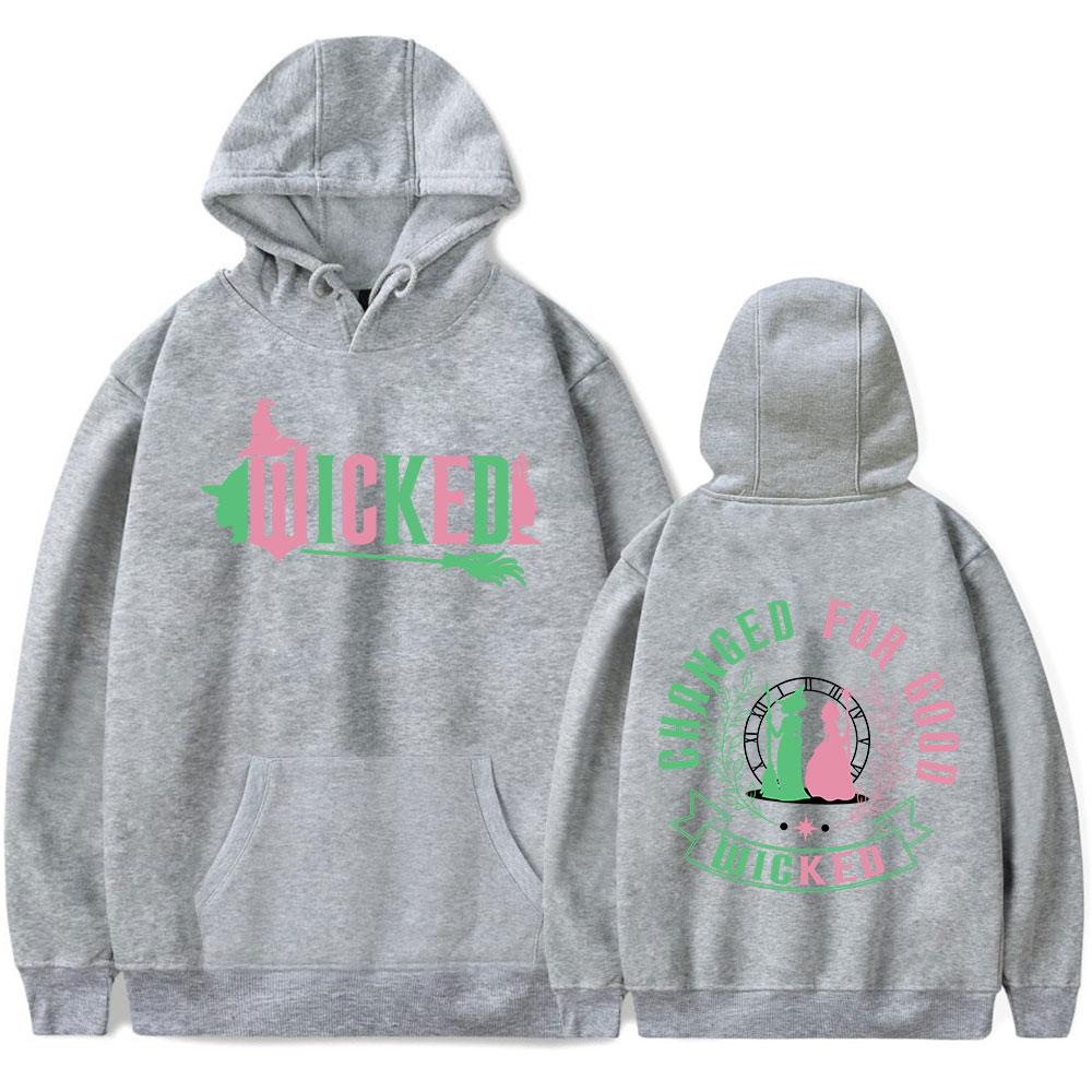 Wicked Changed For Good Hoodies Merch Unisex Mode Langarm Hoodie Pullover Streetwear Sweatshirt Kleidung Mode Outerwear