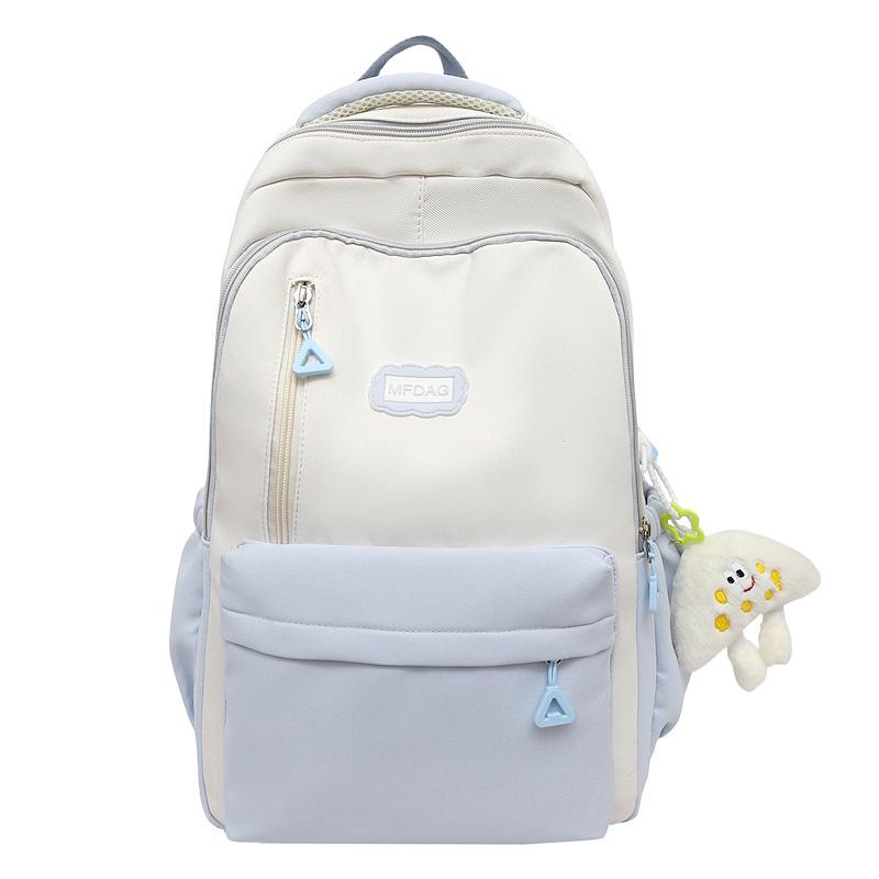 

Школьный рюкзак для девочек, учениц средней и старшей школы, легкий рюкзак для учениц начальной школы, высокая ценность Without pendant синий