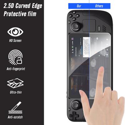 1/2 Pack Screen Protector Anti-Scratch Tempered Film Tempered Glass 9H Hardness Anti Fingerprint for Steam Deck OLED 7.4in 2024