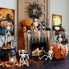 M-Moderní-1 kus Halloweenové kostry Dekorace Kostra celého těla s pohyblivými klouby Bílá