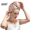 Quick Dry Hair Towel Satin Microfiber Wrap, Dual Sided Fast Drying Turban for Soft Texture Shower, Spa, Sleeping, Ultra Absorbent All Types Shower
