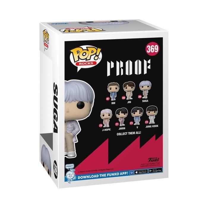 Figurine - Funko - Pop! Rocks - BTS - Suga - Multicolore - Gris