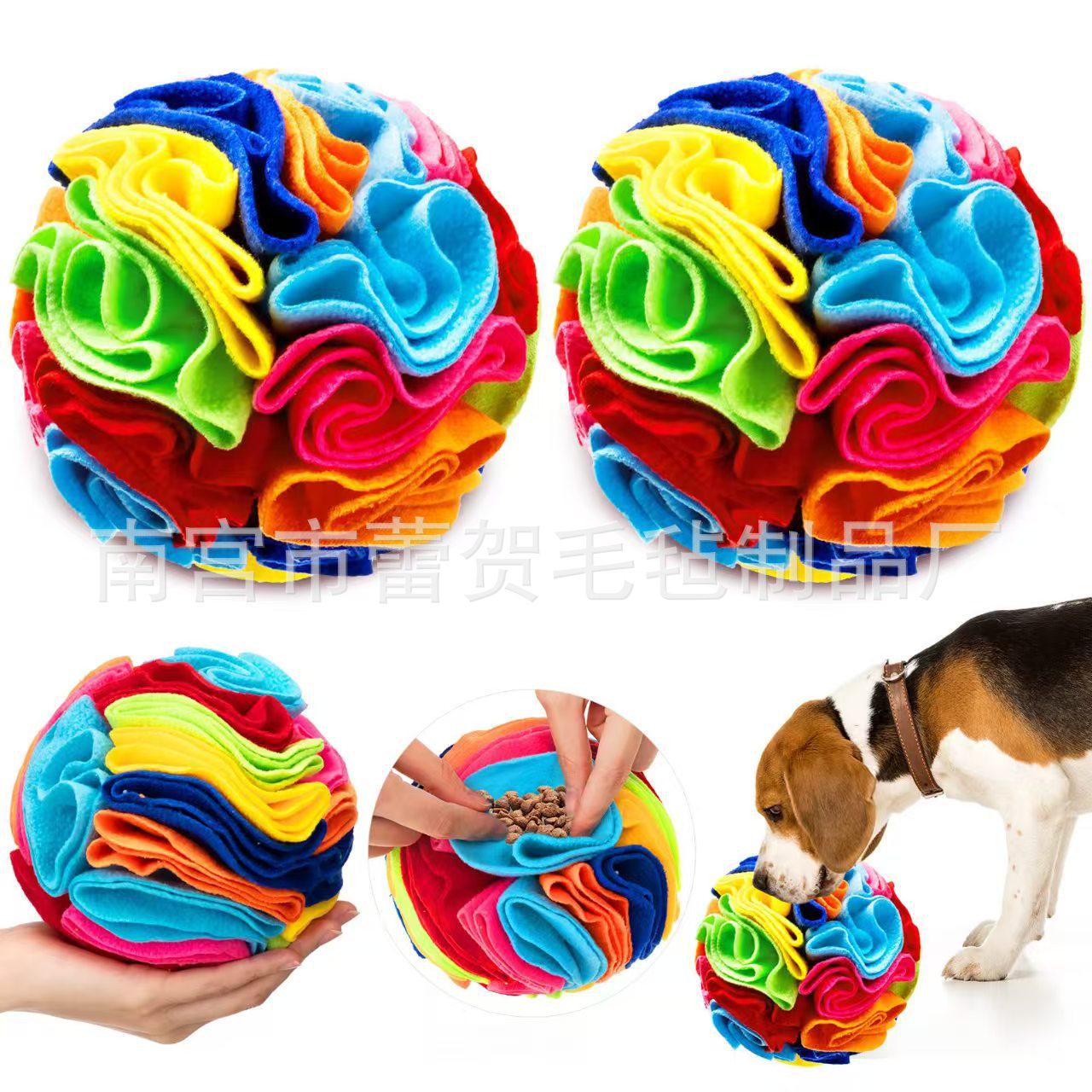 

Rugby Felt Teething Toy: Bite-Resistant, Interactive Training Ball for Pets