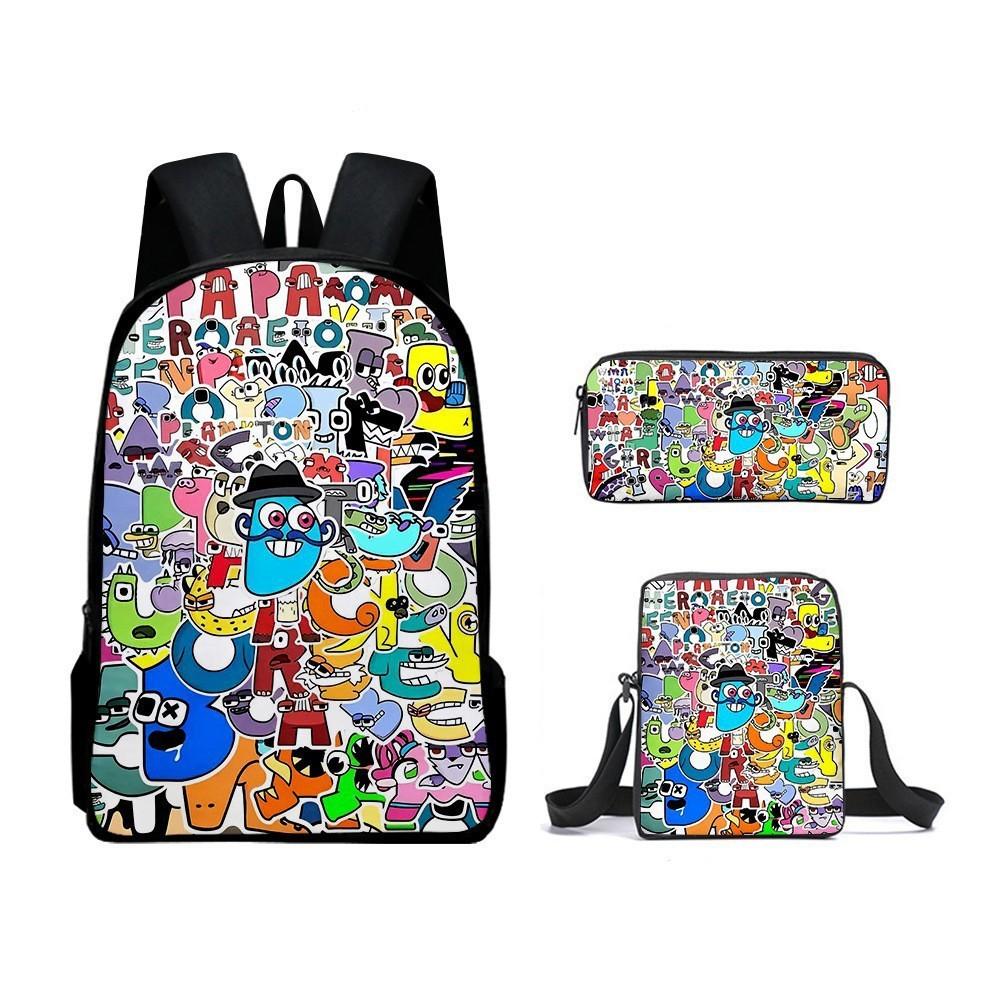 Alphabet Lore Kids School Bag With Durable Oxford Material And Lightweight Comfort For School Use