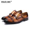 Brown Black Men Loafer Shoes Elegant Dress Formal Suit Breathable Leather Shoe No Slip Handmade Monk Nice Adult Footwear