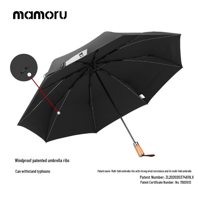 MAMORU Fully Automatic 8-Rib Windproof Folding Umbrella