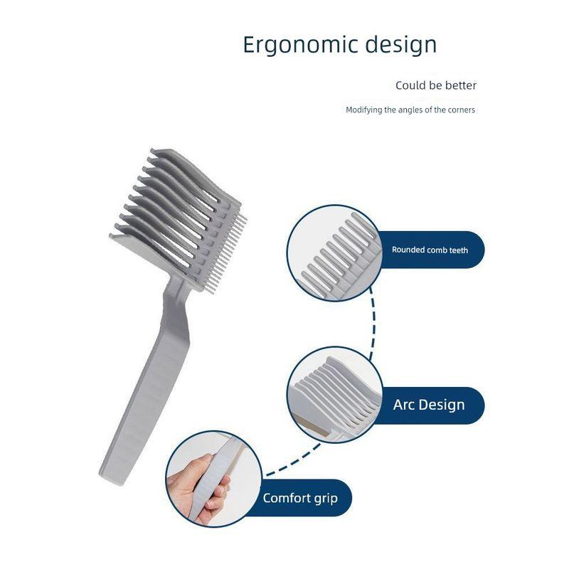 Men For Home Self-Service Yourself Hair Scissors Hair Trim Comb Gradient Brush Shape Push Edge Positioning Hairdressing Comb Supplies