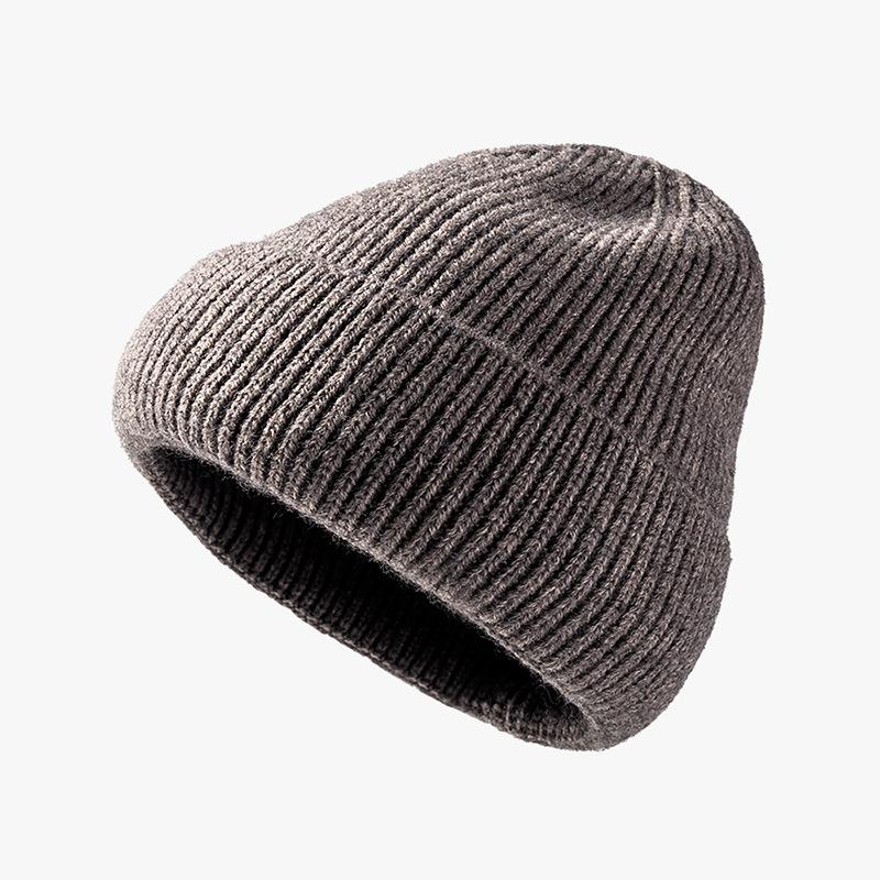 Custom Winter Hats Wool Beanie Embroidery Logo Classic Knit Beanies Knit Cuffed Plain Hats Skull Cap Warm Beanies