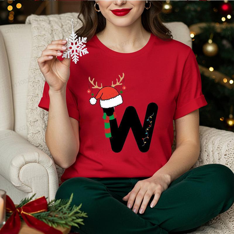 Family Matching Shirts Merry Christmas Outfits Party T-shirts Couple Outfits Children Clothing Matching Shirt Set Family Tee Top