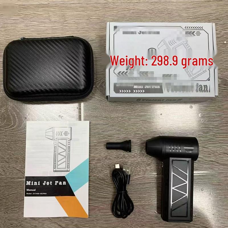 ZY7400 High-Speed Brushless Mini Portable Fan & Handheld Wireless Hair Dryer