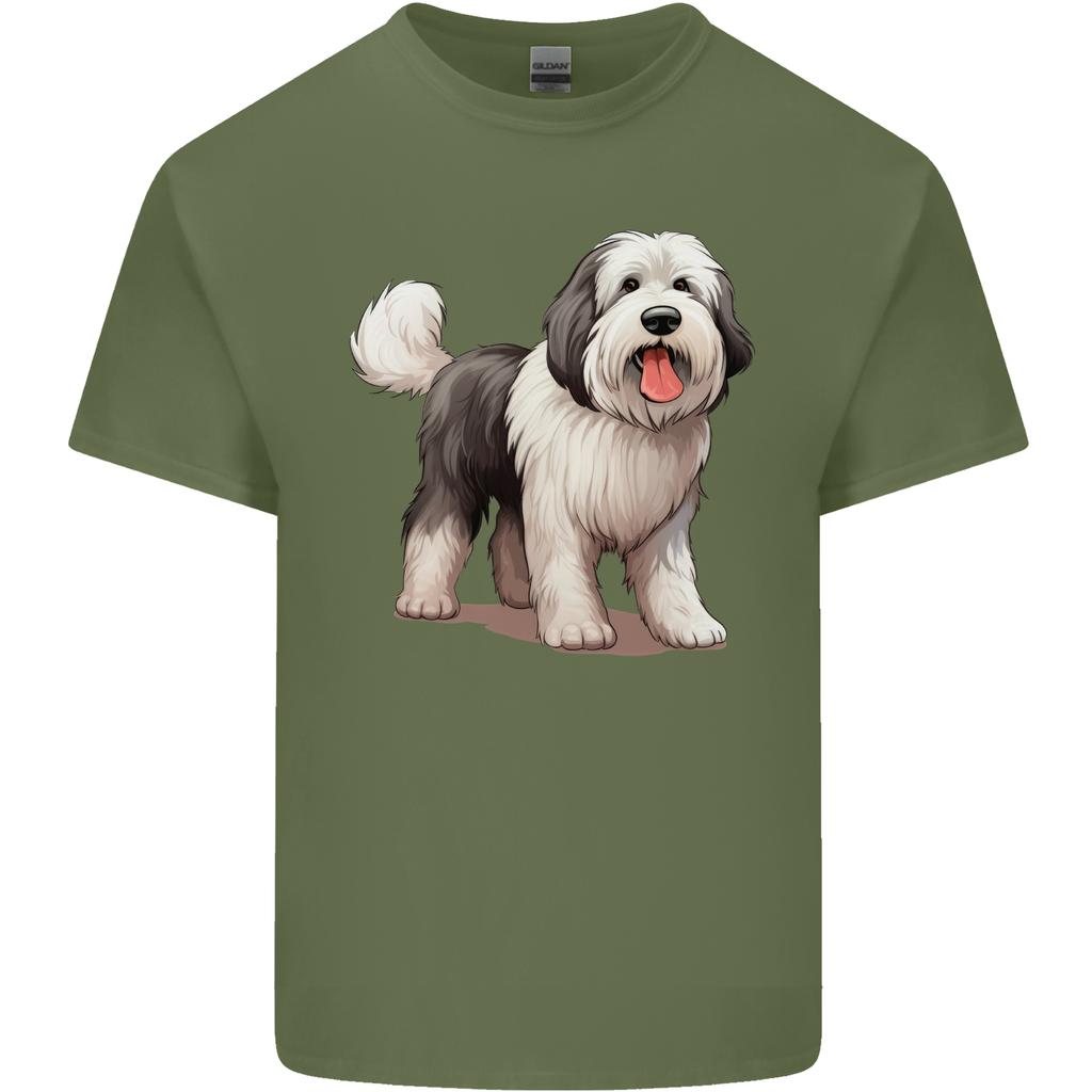 Old English Sheepdog Dog Unisexs Light Cotton TShirt