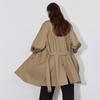 Chuyu Women's Loose-Fit Belted Trench Coat