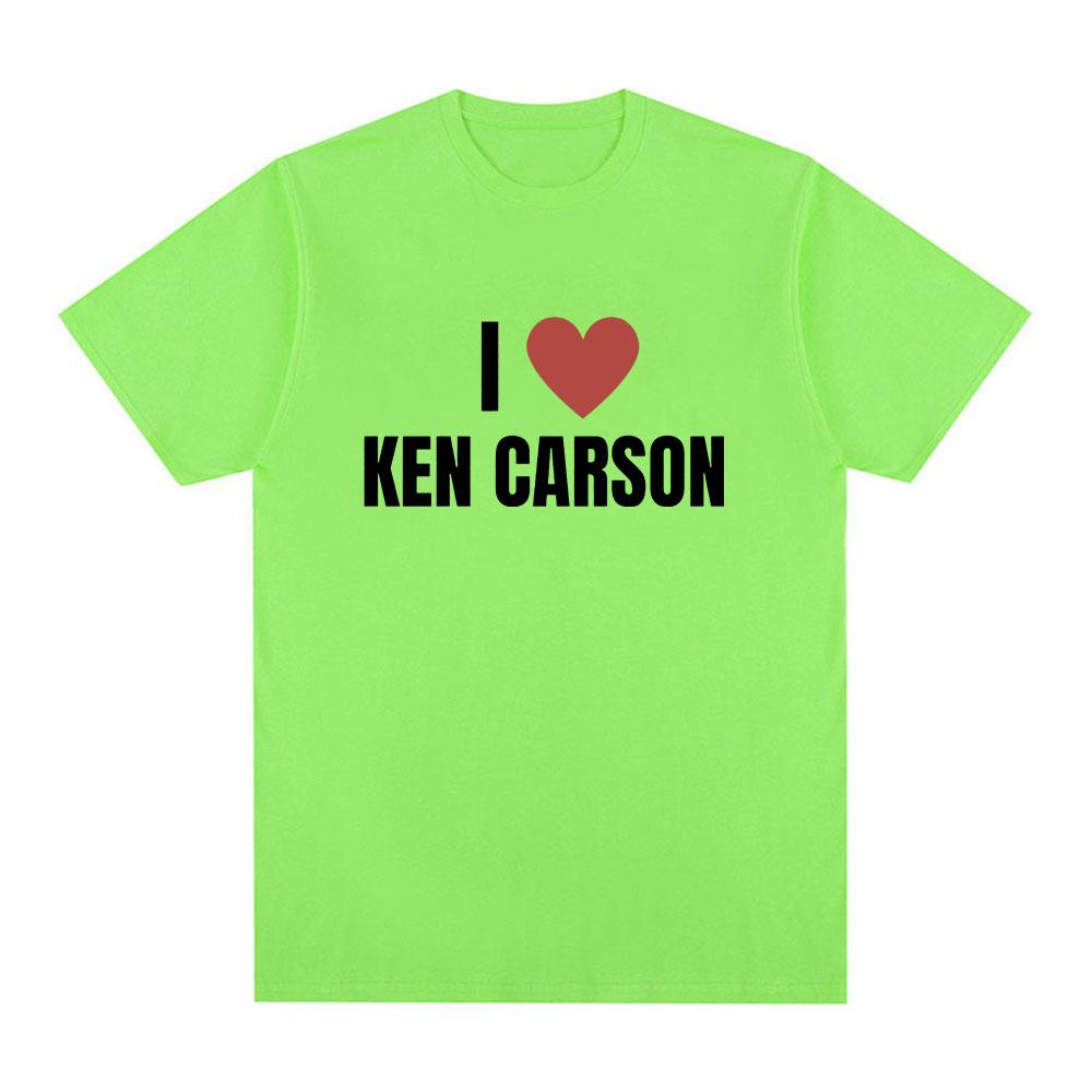 I Love Ken Carson T Shirts Men Women Fashion Hip Hop T-Shirt 100% Cotton Casual Cozy Oversized Short Sleeve T-shirts Streetwear