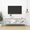 VidaXL Wall-Mounted TV Cabinet White 37x37x142.5 Cm Engineered Wood 805489